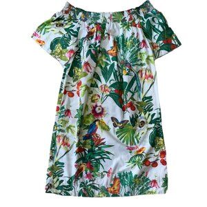 J. Crew Women's Off The Shoulder Ratti Into the Wild Dress